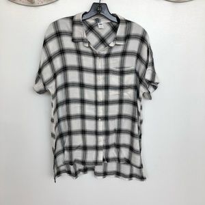 Short sleeve summer flannel